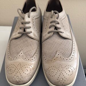 Hogan Men's Beige Perforated Oxfords